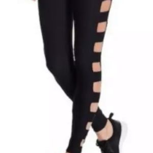 Bally total fitness high rise cutout leggings